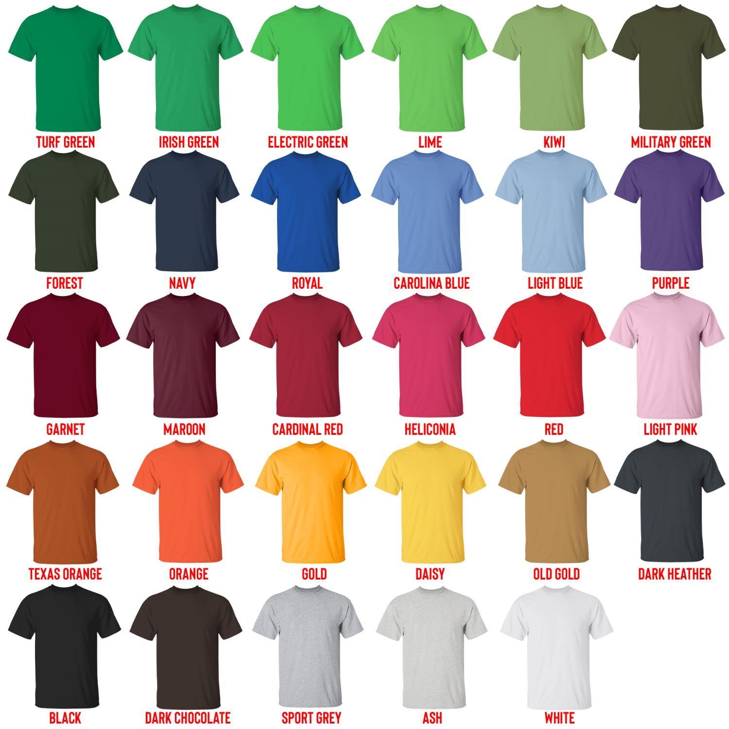 t shirt color chart - Night Of The Living Dead Merch