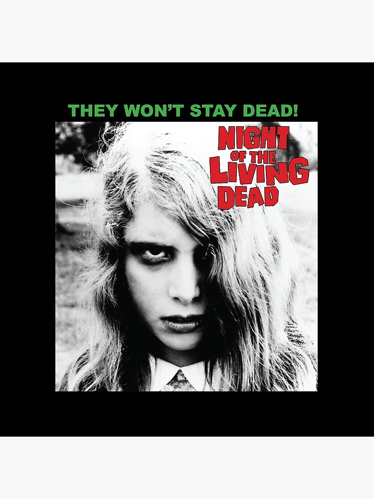 Night Of The Living Dead Little Zombie Girl Throw Pillow - Image 2