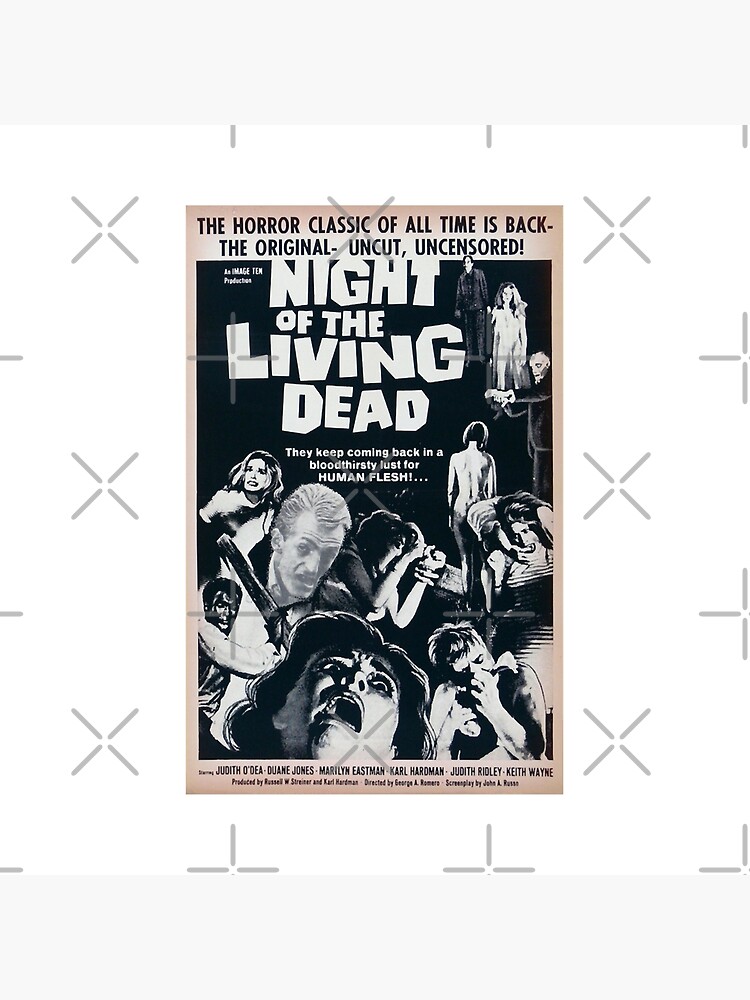 Lover Gifts Dead Night Of The Living Dead Retro Vintage Throw Pillow - Image 2