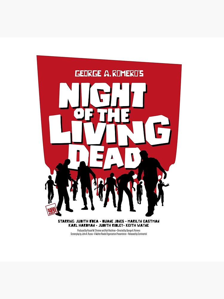 Night Of The Living Dead New Design Throw Pillow - Image 2