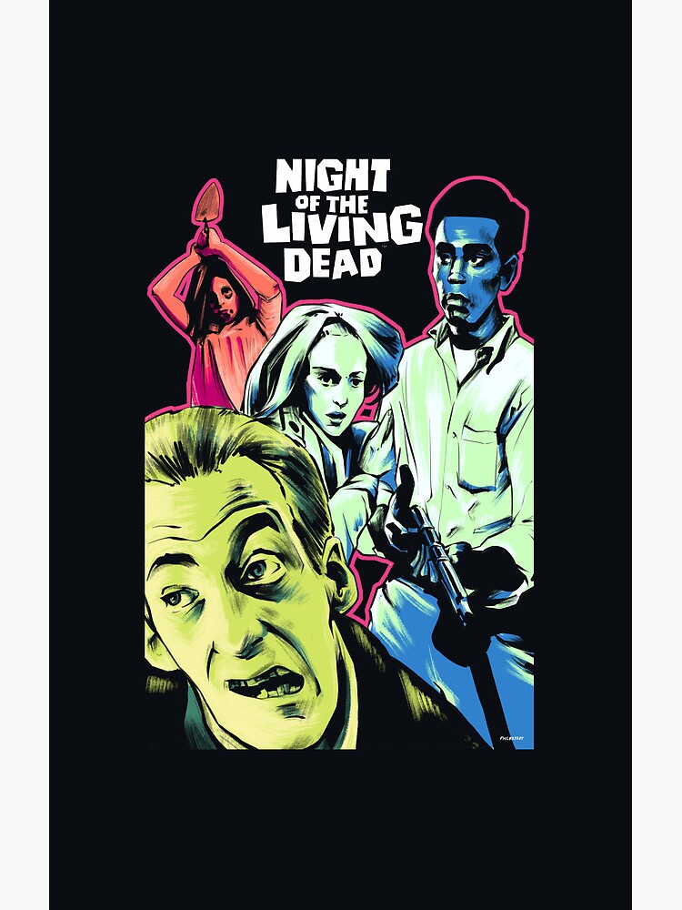 Night Of The Living Dead Movie Art Variant 1 Shower Curtain - Image 2