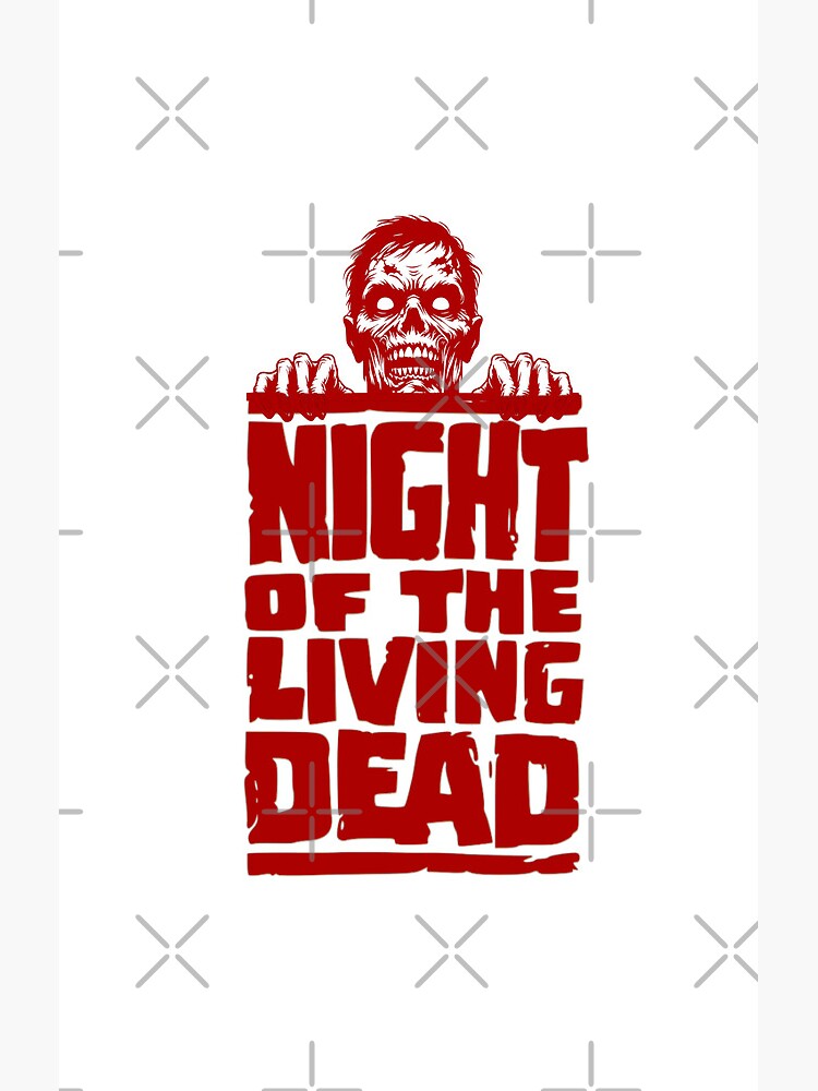 Night Of The Living Dead Red Logo Shower Curtain - Image 2