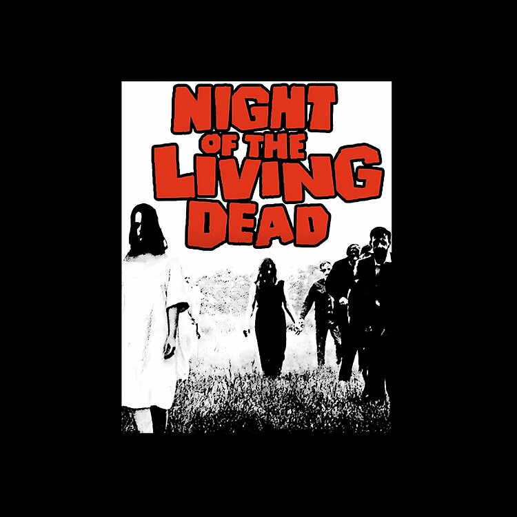 Zombie Movie Print Zombie Night Of The Living Dead Horror Film Tote Bag - Image 2