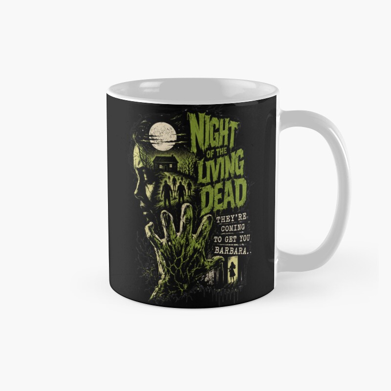 Night Of The Living Dead Vintage Zombie Horror Movie Mug