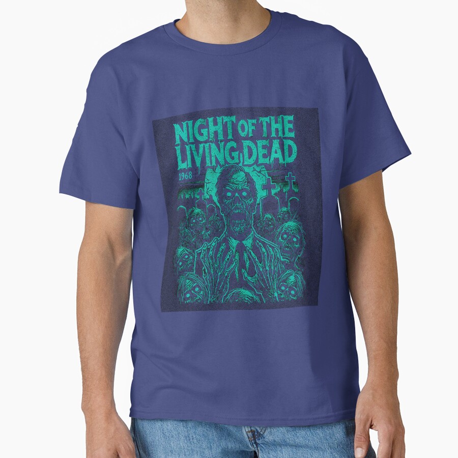 Night Of The Living Dead 1968 Horror Zombie T-shirt - Image 4