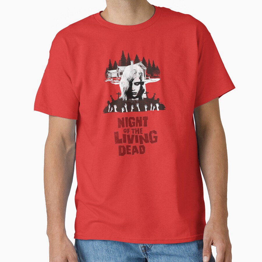 Night Of The Living Dead Scared T-shirt - Image 5