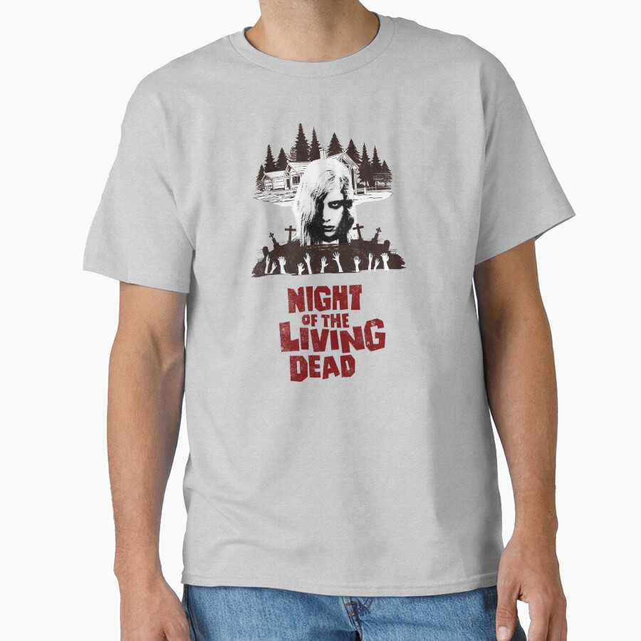 Night Of The Living Dead Scared T-shirt - Image 3