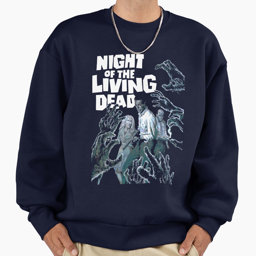 Night Of The Living Dead Vintage Retro Sweatshirt - Image 5