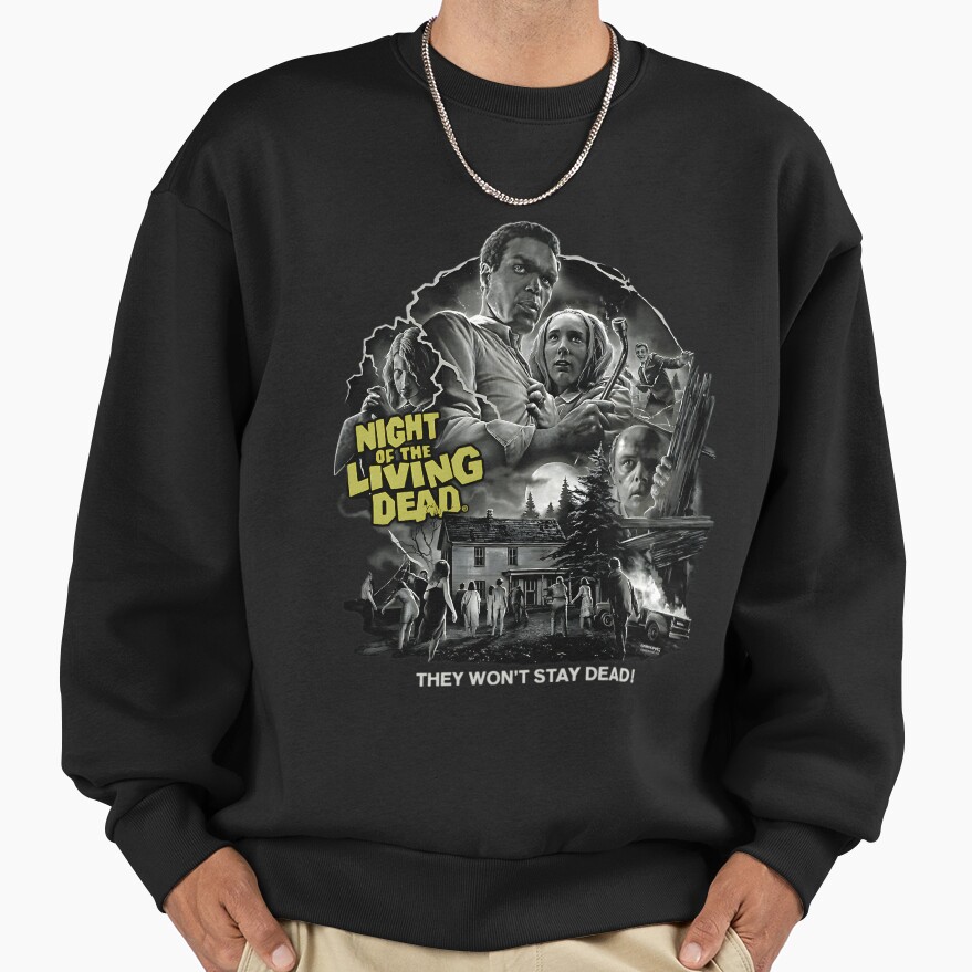 Vintage Horror Movie Film Scary Halloween Sweatshirt
