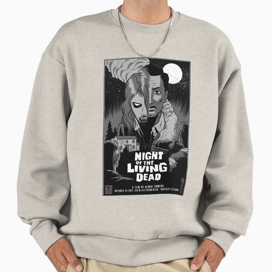 Night Of The Living Dead Cool Graphic Sweatshirt - Image 3