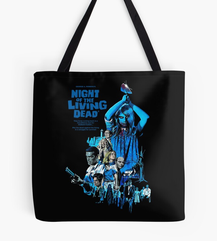 Vintage Scary Halloween Movie Horror Film Tote Bag