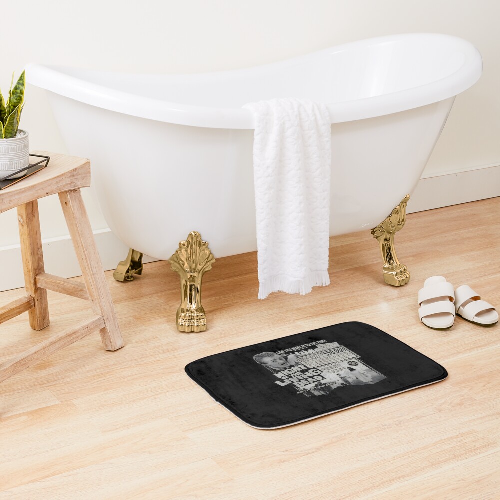 Movie Film Vintage Scary Halloween Horror Bath Mat - Image 2