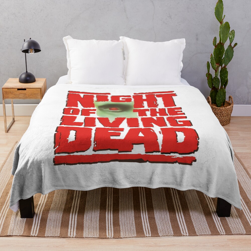 Night Of The Living Dead Hot Movie Throw Blanket