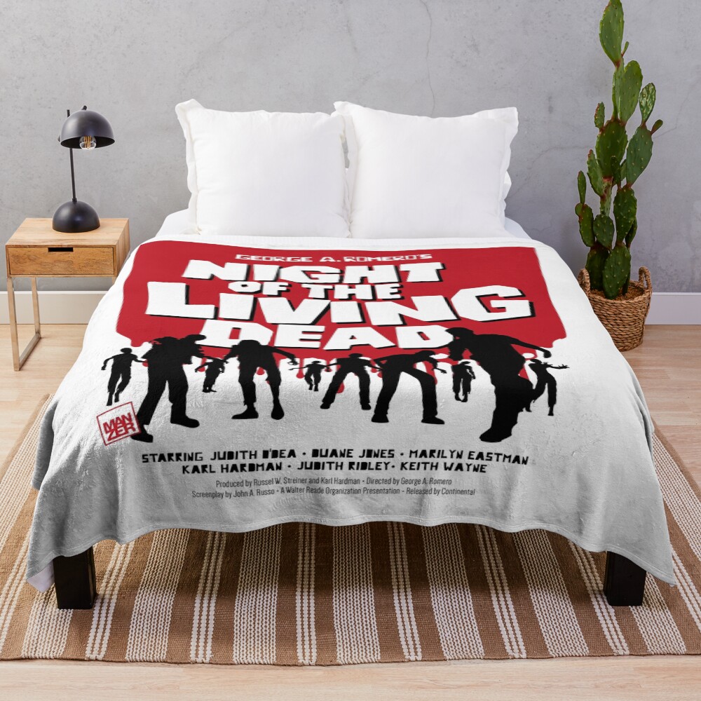 Night Of The Living Dead New Design Throw Blanket