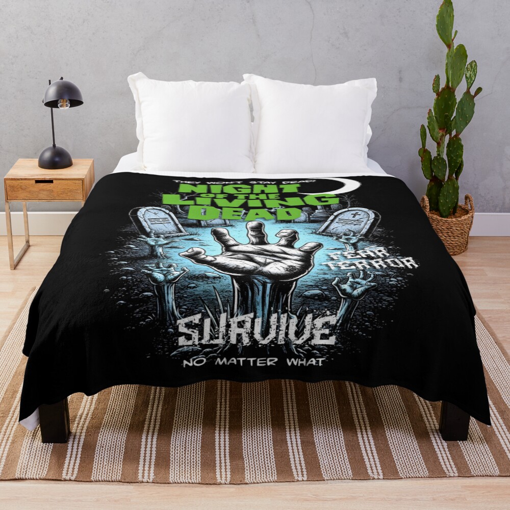 Night Of The Living Dead Fanart Throw Blanket