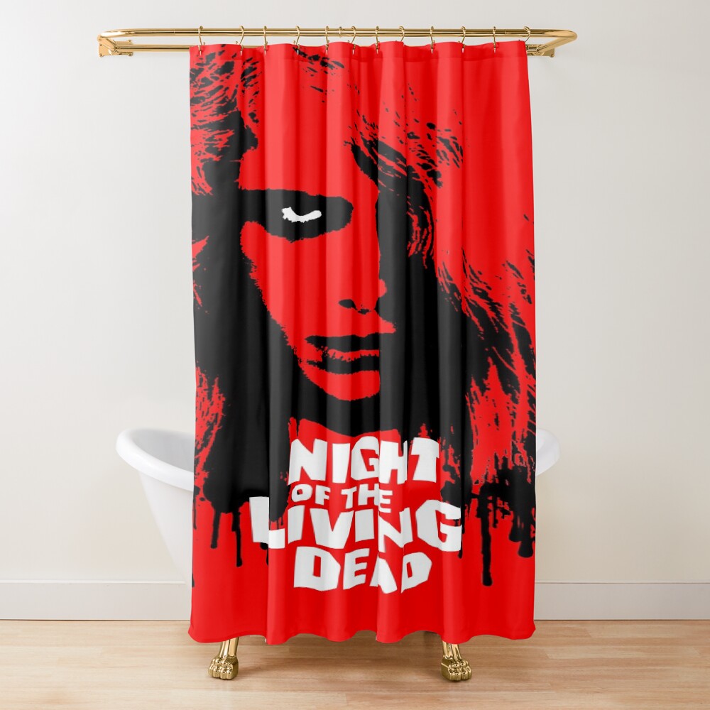 Night Of The Living Dead Horror Film Shower Curtain
