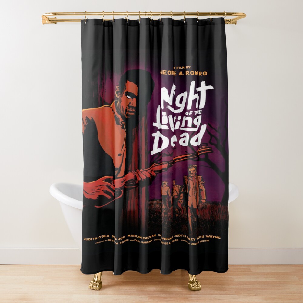 Night Of The Living Dead Alternative Movie Poster Shower Curtain