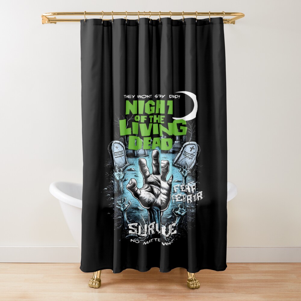 Night Of The Living Dead Fanart Shower Curtain