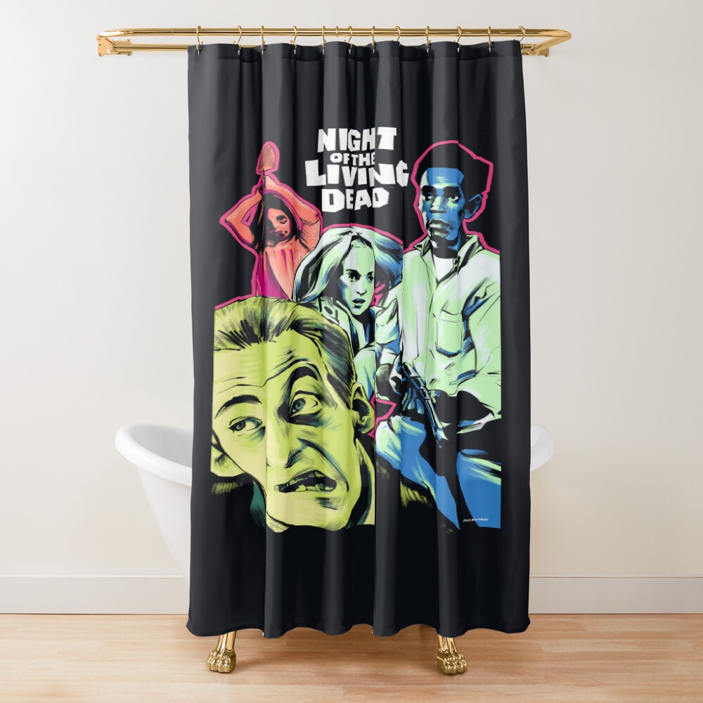 Night Of The Living Dead Movie Art Variant 1 Shower Curtain