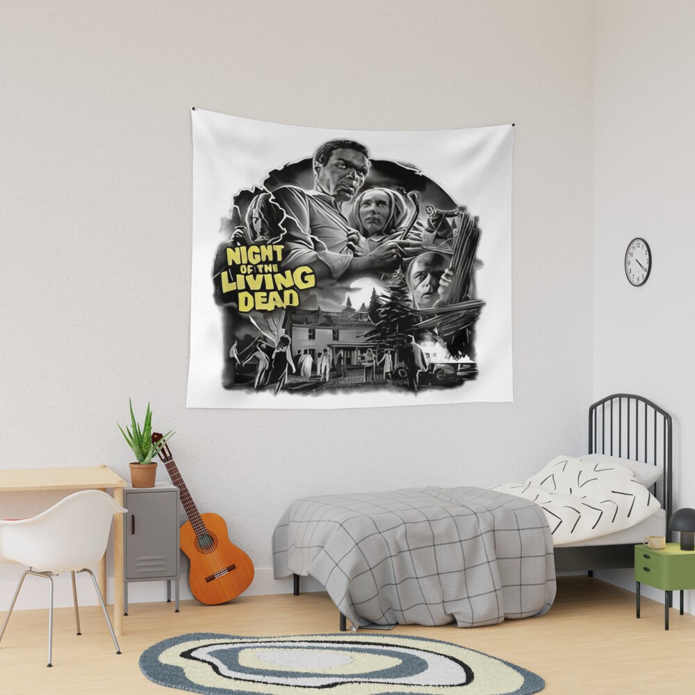 Night Of The Living Dead Retro Tapestry