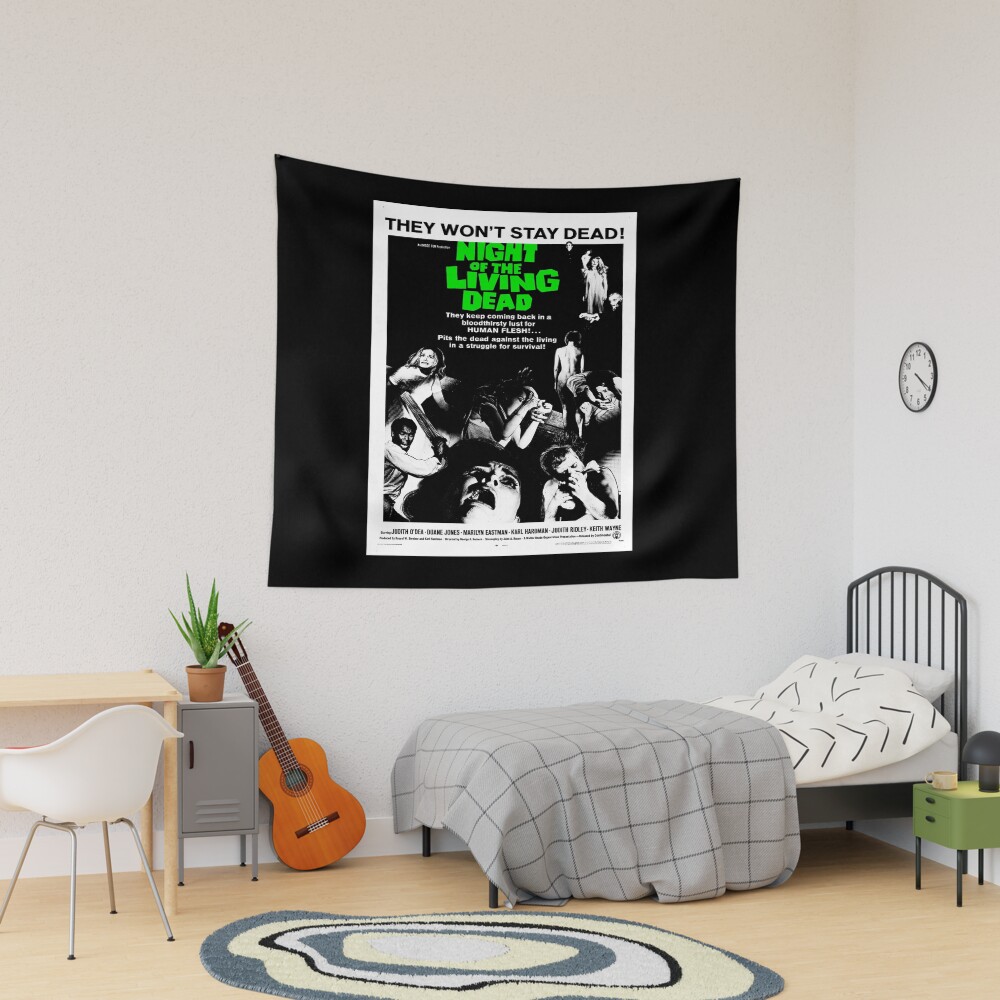Night Of The Living Dead Vintage Tapestry