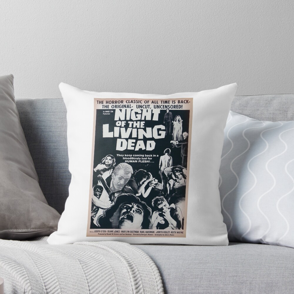 Lover Gifts Dead Night Of The Living Dead Retro Vintage Throw Pillow